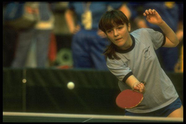 441021 Table Tennis Winning Serve, Canada Winter Games A4 Photo Print