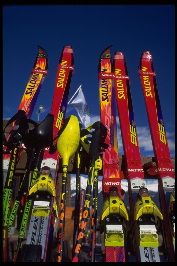 441037 High tech Ski Racing Equipment A4 Photo Print