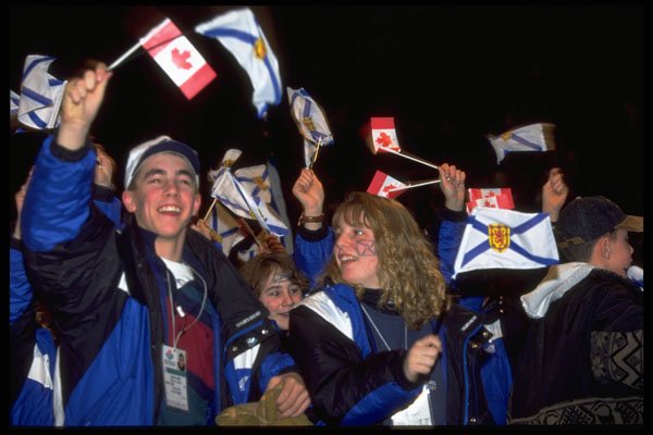441063 Jubilant Athletes A4 Photo Print