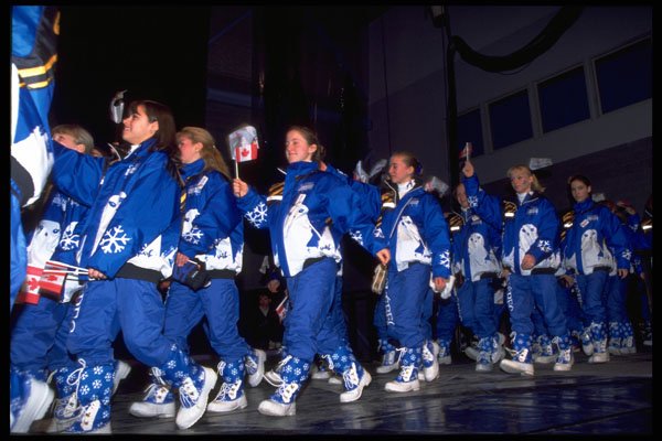 441068 Opening Ceremony Parade With Team Quebec A4 Photo Print