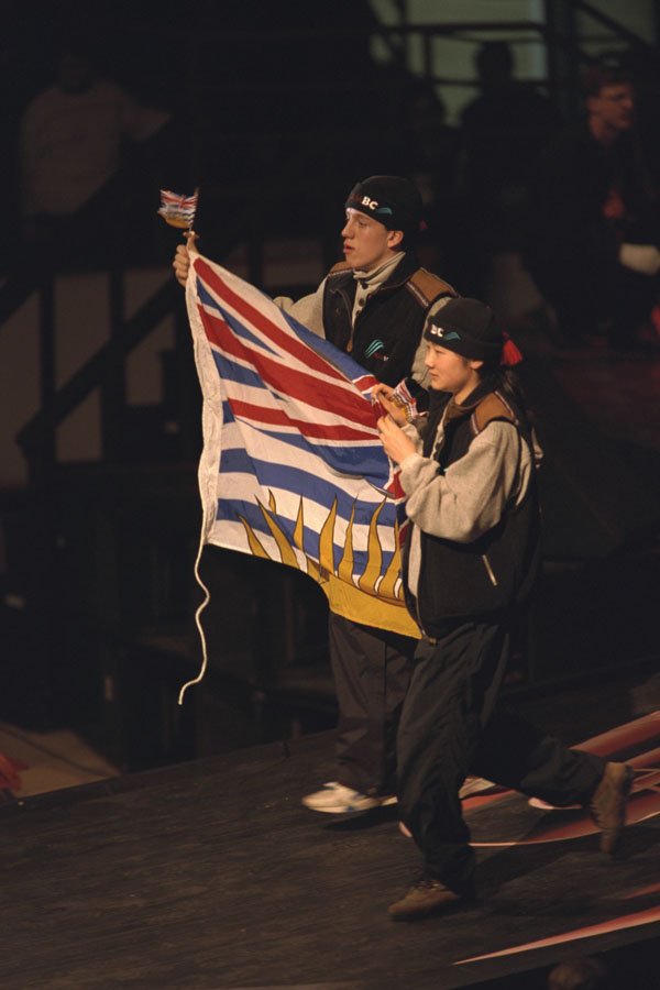 441087 Team British Columbia Flag Bearers A4 Photo Print