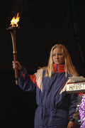 441088 Kristine Saugen Of Alberta Passing The Mclenahan Torch A4 Photo Print
