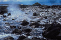 442009 Kealakomo Flow Entering Ocean A4 Photo Print