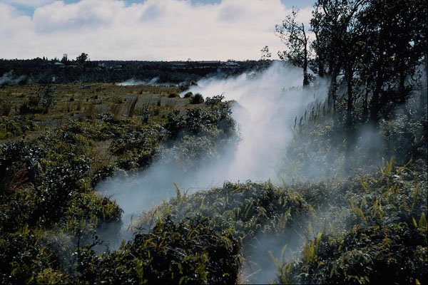 442010 Steam Bluffs At Kilauea A4 Photo Print