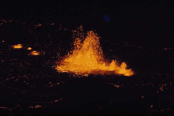 442012 Lava Fountain, Halemaumau A4 Photo Print