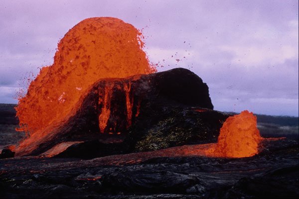 442019 East Vent And Small Bubble, Mauna Ulu A4 Photo Print