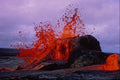 442020 East Vent And Bubble With Flow, Mauna Elu A4 Photo Print