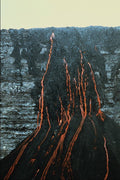 442032 Lava Cascading Into Halemaumau A4 Photo Print