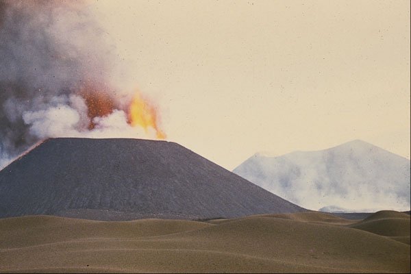 442041 Lava Fountain And Cinder Cone, Puu Puai A4 Photo Print