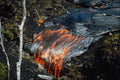 442049 Lava Cascading Into Crack, Aloi Crater A4 Photo Print