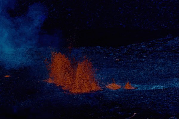 442069 Lava Fountain Halemaumau A4 Photo Print