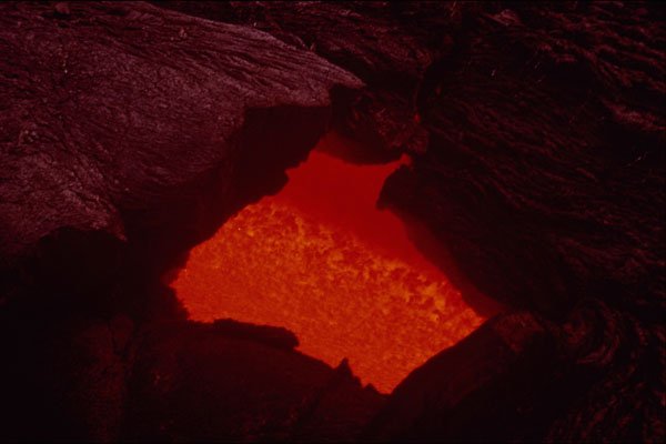 442072 Lava Tube Skylight, Mauna Ulu A4 Photo Print