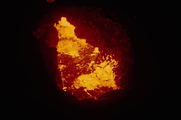442073 Lava Tube Skylight, Mauna Ulu A4 Photo Print