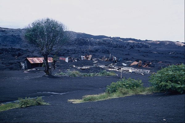 442091 Ruins Of Kapoho Village A4 Photo Print
