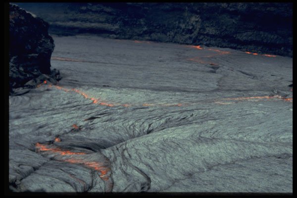 442099 Close up, Lava Lake, Lava Spreading Like Tectonic Sheets A4 Photo Print