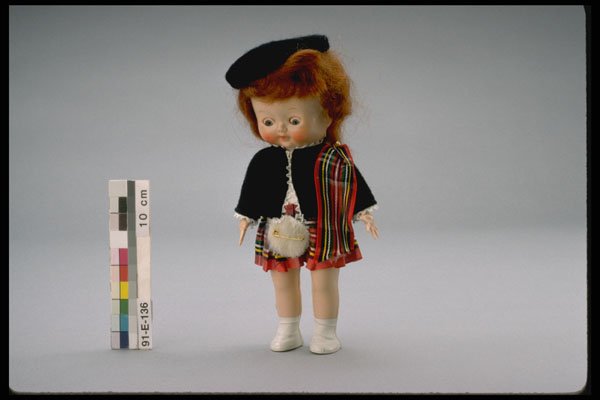 443074 Scottish Doll A4 Photo Print