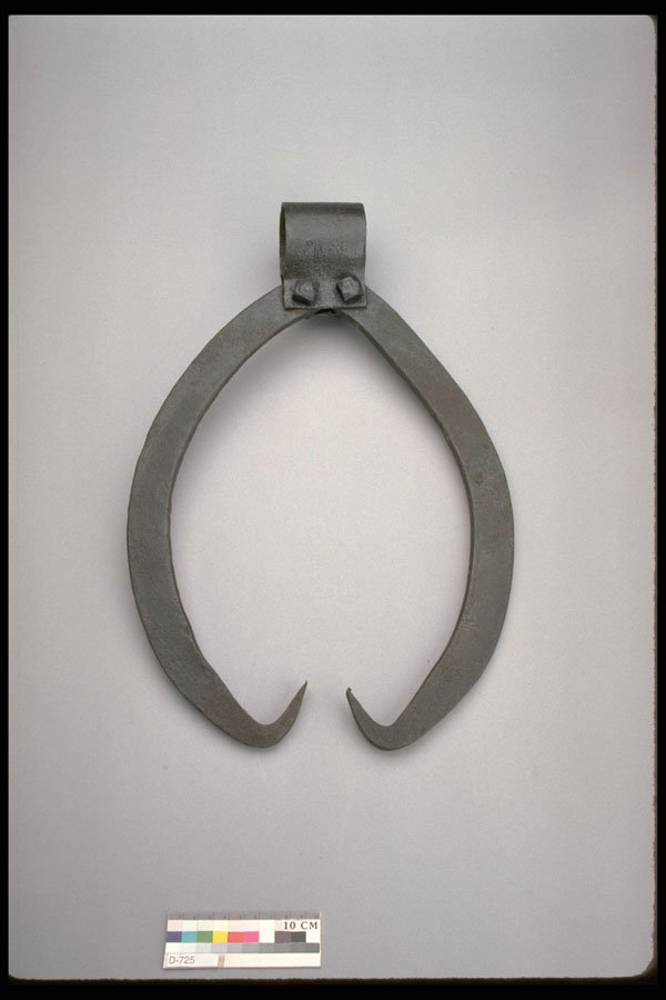 444030 Log Carrier Hooks A4 Photo Print