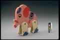 445012 Wooden Elephant A4 Photo Print