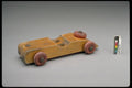 445022 Wooden Racing Car A4 Photo Print