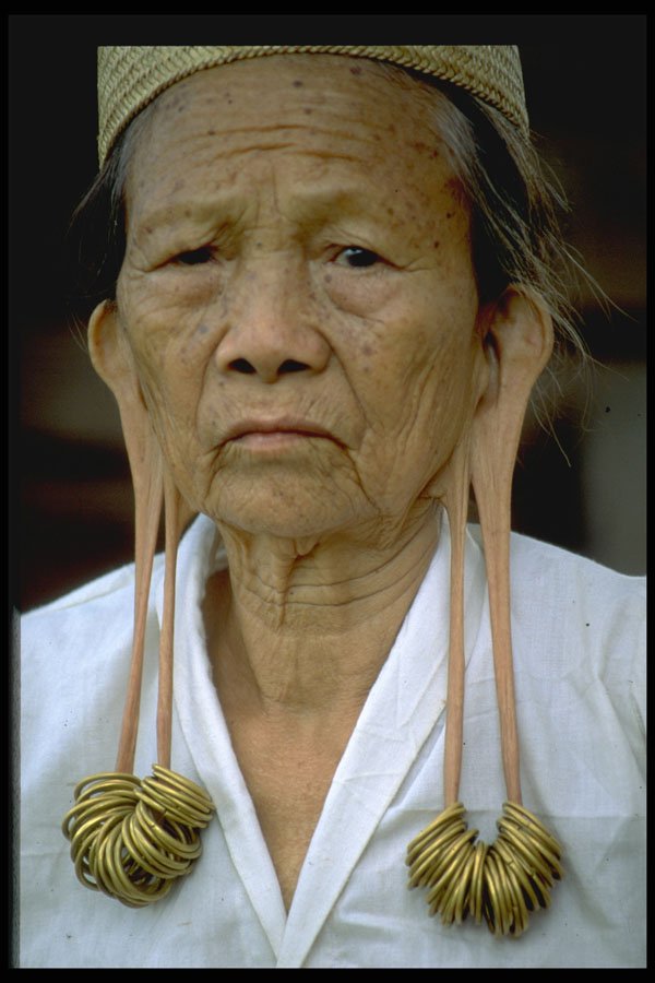 446004 Dayak Woman, Borneo A4 Photo Print