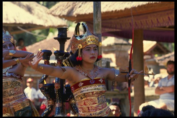 446035 The Monkey Dance, Customary Theater, Bali A4 Photo Print