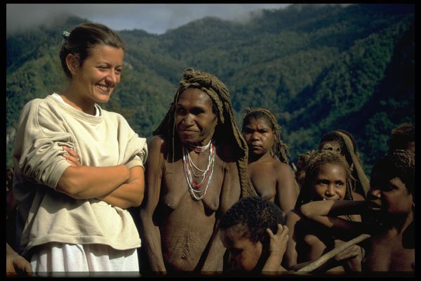 446074 Tourists With Locals, Market, Anggruk A4 Photo Print