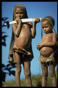446080 Two Children, Membagam A4 Photo Print
