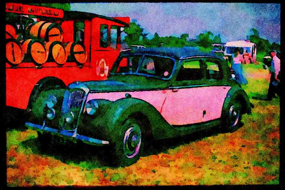447007 1930 Riley Sports Special, 9 Hp A4 Limited Edition Watercolour Print