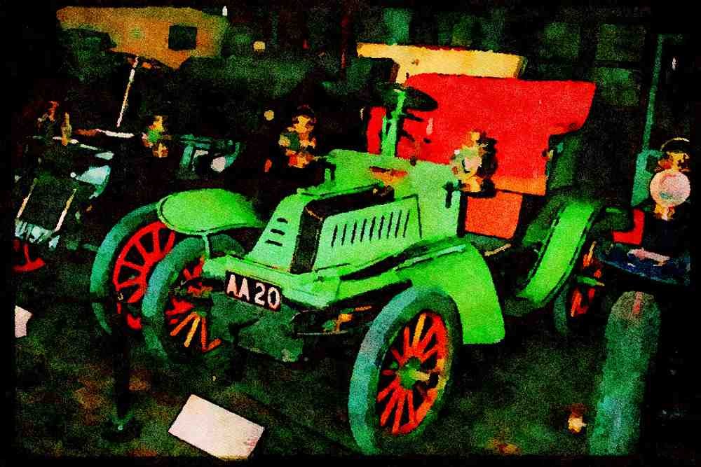 447008 1906 Renault 20_30 A4 Limited Edition Watercolour Print