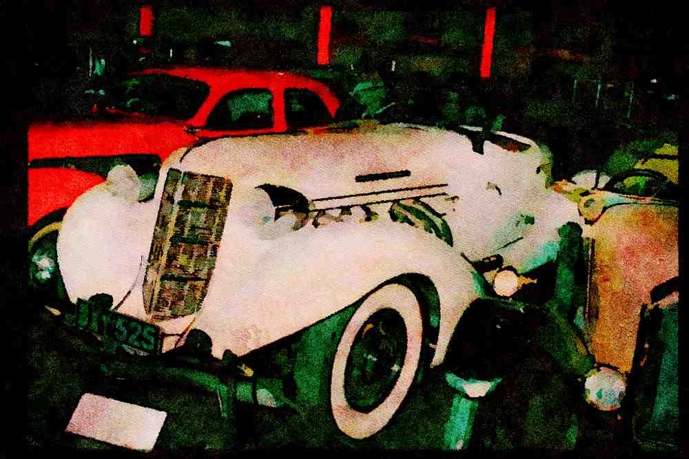 447009 1935 Auburn 851 A4 Limited Edition Watercolour Print