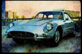 447014 1968 Ferrari 400 Super American Coupe A4 Limited Edition Watercolour Print