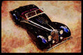 447019 Delahaye 135M Figoni And Falasschi A4 Limited Edition Watercolour Print