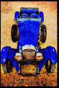 447026 1960's Jaguar 3.8 A4 Limited Edition Watercolour Print