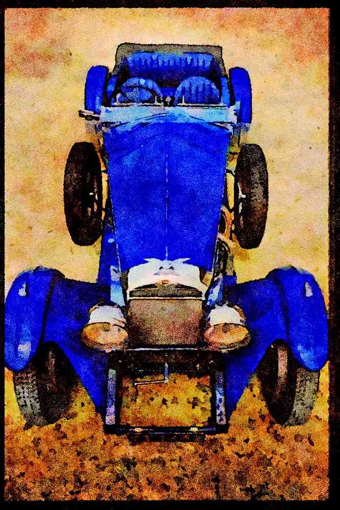 447026 1960's Jaguar 3.8 A4 Limited Edition Watercolour Print