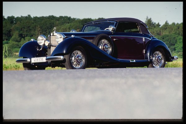447033 1938 Mercedes 540K A4 Photo Print