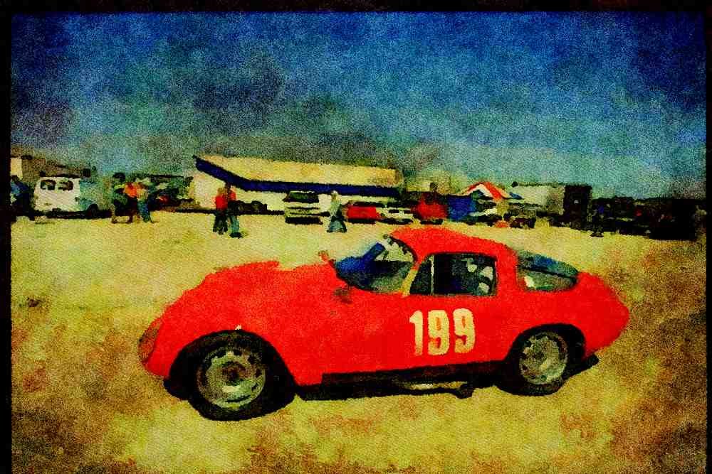 447042 1957 Alfa Romeo, Zagato Body A4 Limited Edition Watercolour Print