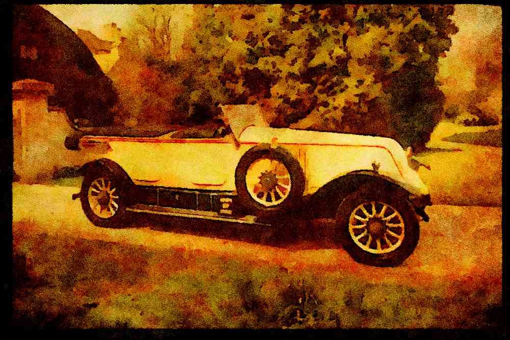 447047 1924 Renault A4 Limited Edition Watercolour Print