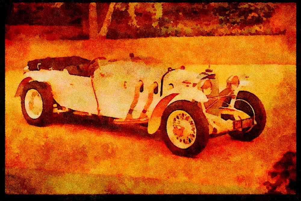 447055 1928 Mercedes Benz A4 Limited Edition Watercolour Print
