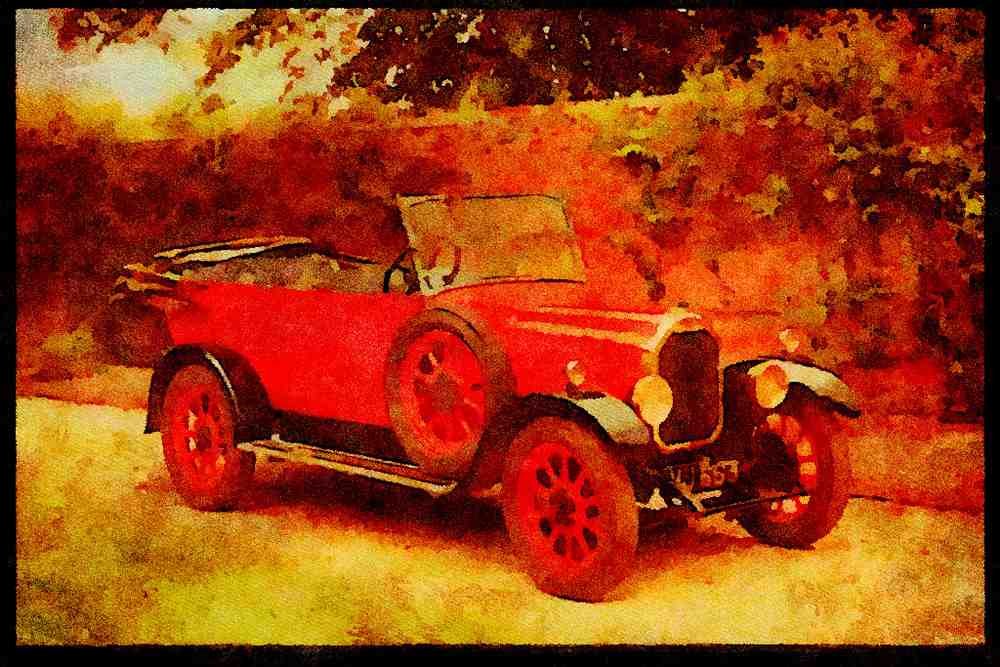 447058 1927 Humber A4 Limited Edition Watercolour Print