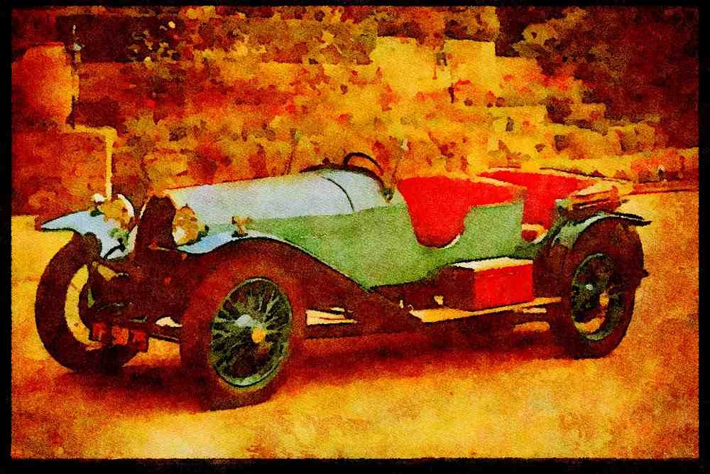447063 1926 Bugatti A4 Limited Edition Watercolour Print