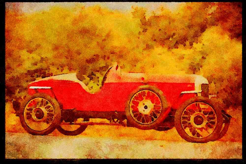447068 1925 M.G. A4 Limited Edition Watercolour Print