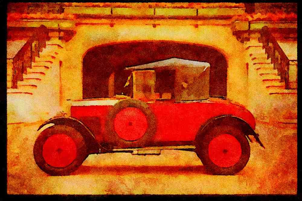 447069 1925 Peugot A4 Limited Edition Watercolour Print