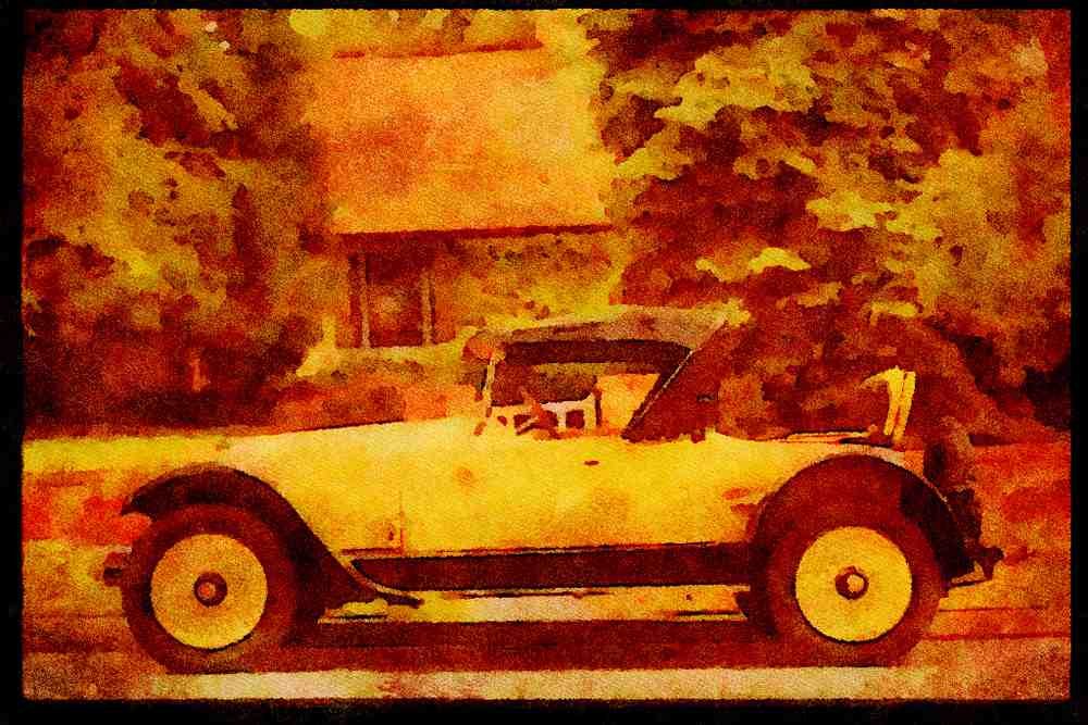 447081 1922 Wills Sainte Claire A4 Limited Edition Watercolour Print