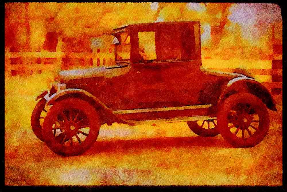 447082 1923 Chevrolet A4 Limited Edition Watercolour Print
