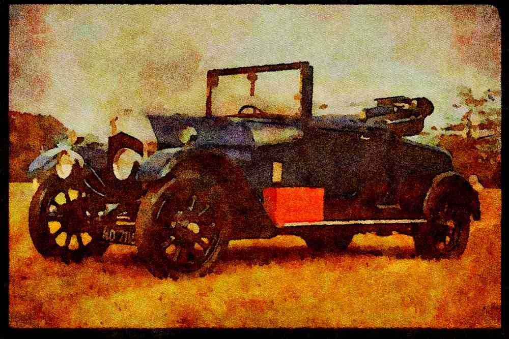 447083 1924 Crossley A4 Limited Edition Watercolour Print