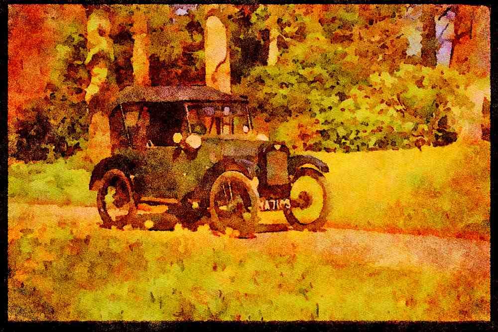 447084 1924 Austin A4 Limited Edition Watercolour Print