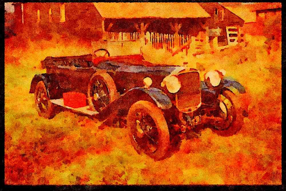 447088 1924 Sunbeam A4 Limited Edition Watercolour Print