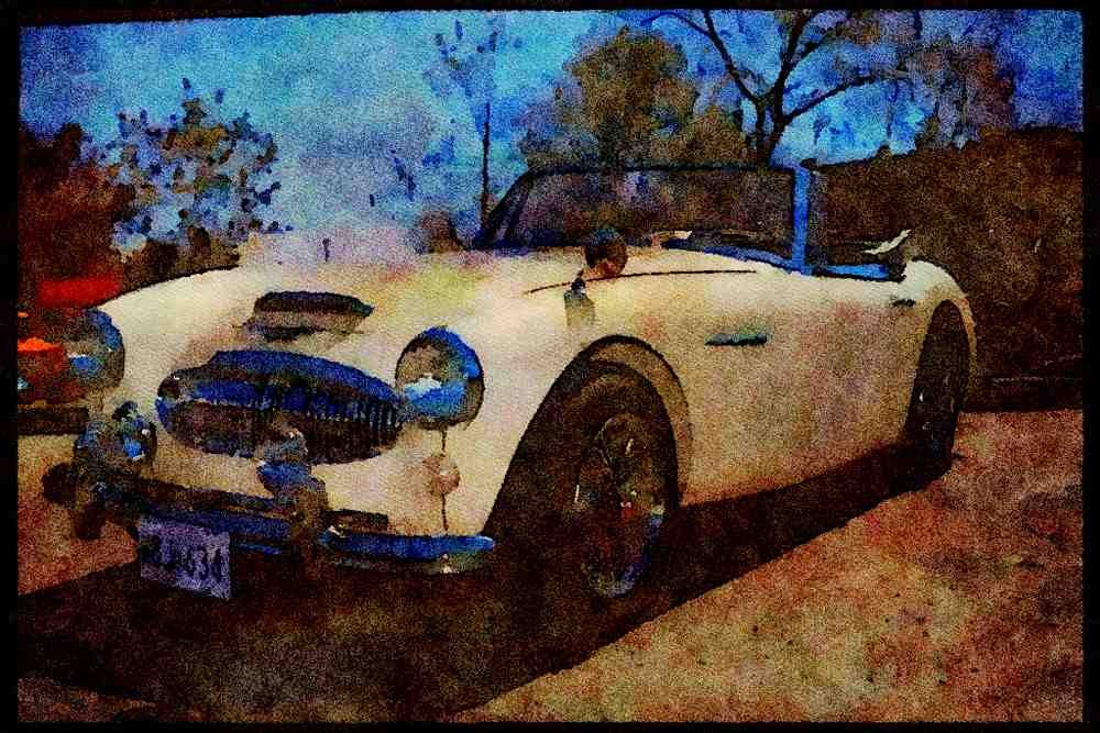 447095 Austin Healey A4 Limited Edition Watercolour Print