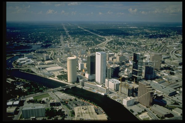 448003 Downtown Tampa A4 Photo Print