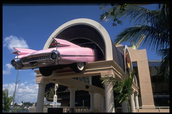 448015 Bayside Market place, Miami A4 Photo Print